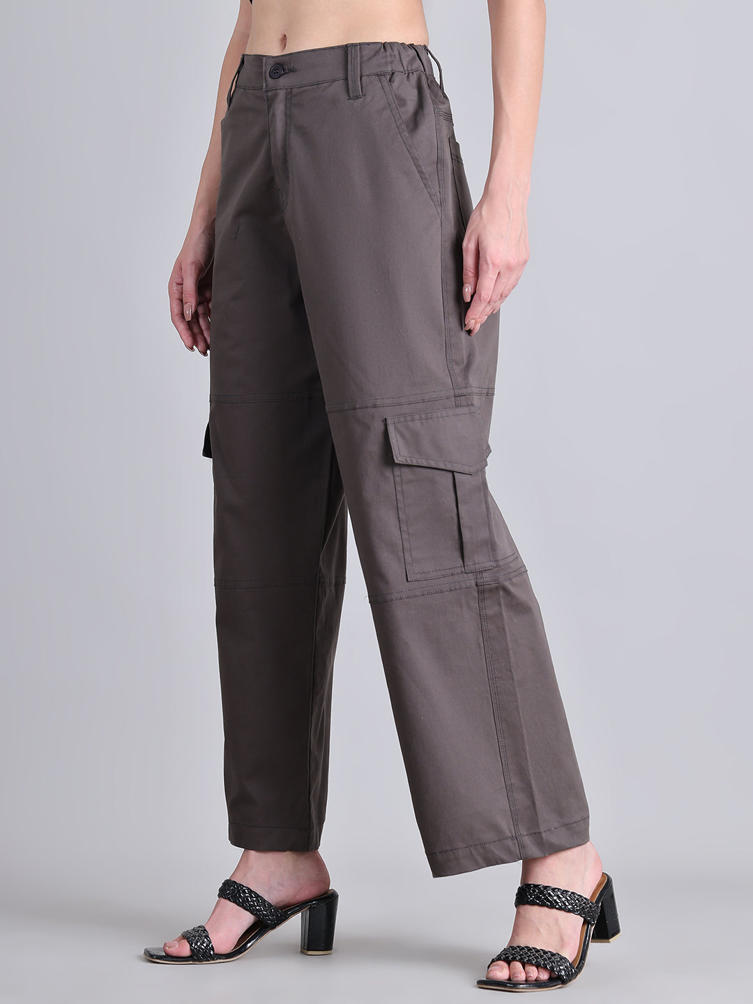 Dark Grey High-Rise Utility Cargo