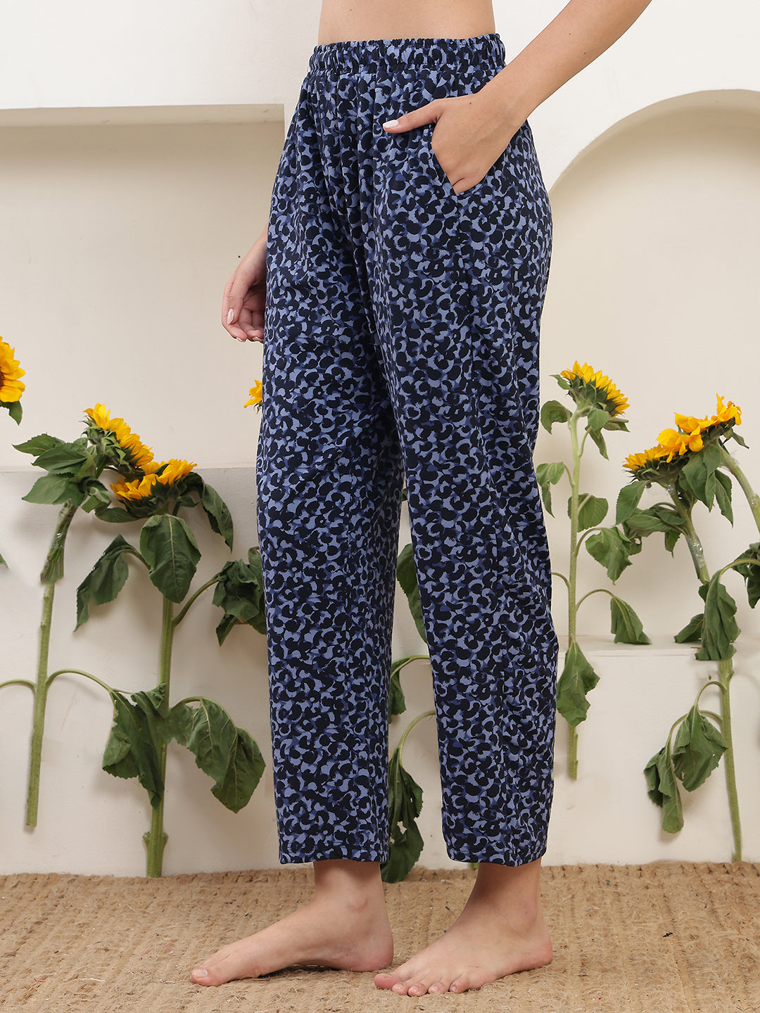 Sea Gills Printed Cotton Lounge Pant