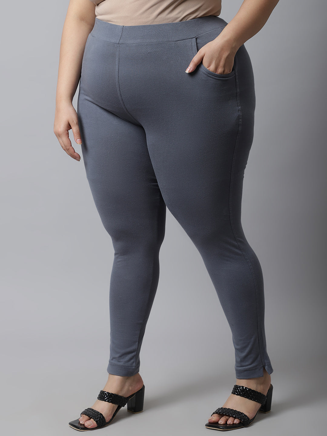 Dark Grey Plus Pocket Pant
