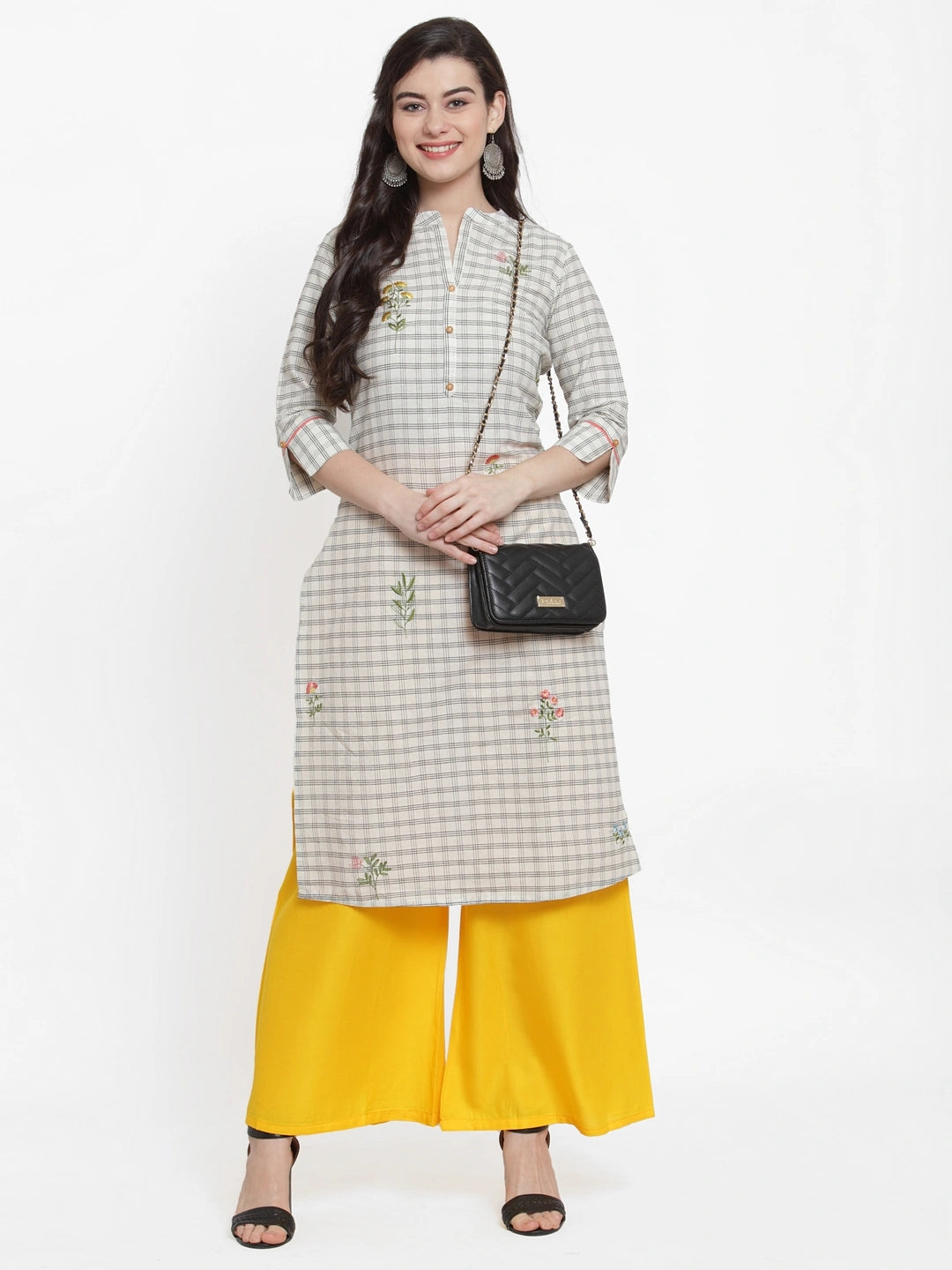 Dark Yellow Solid Rayon Palazzo