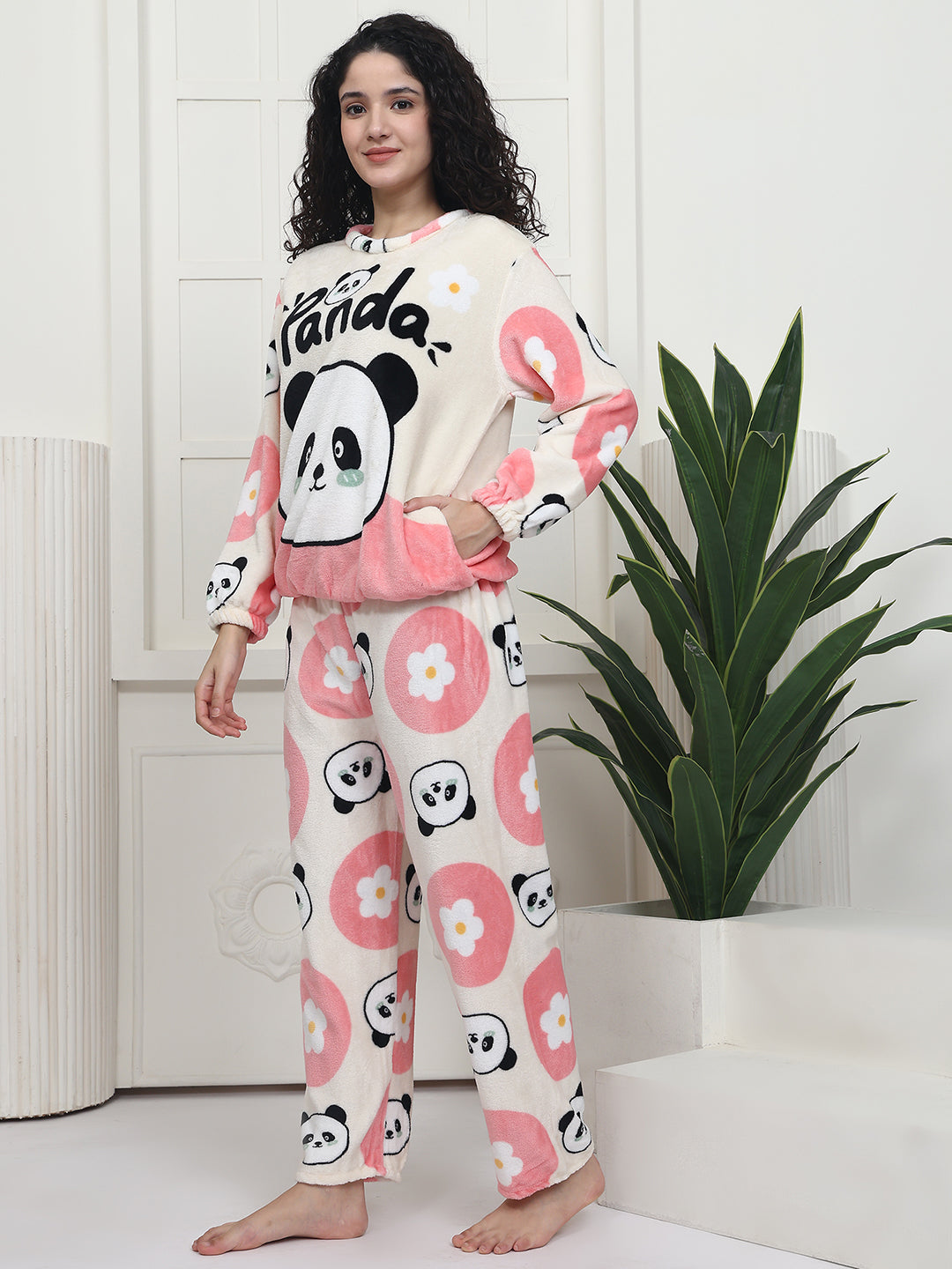 Pinky Panda Fur Winter Set