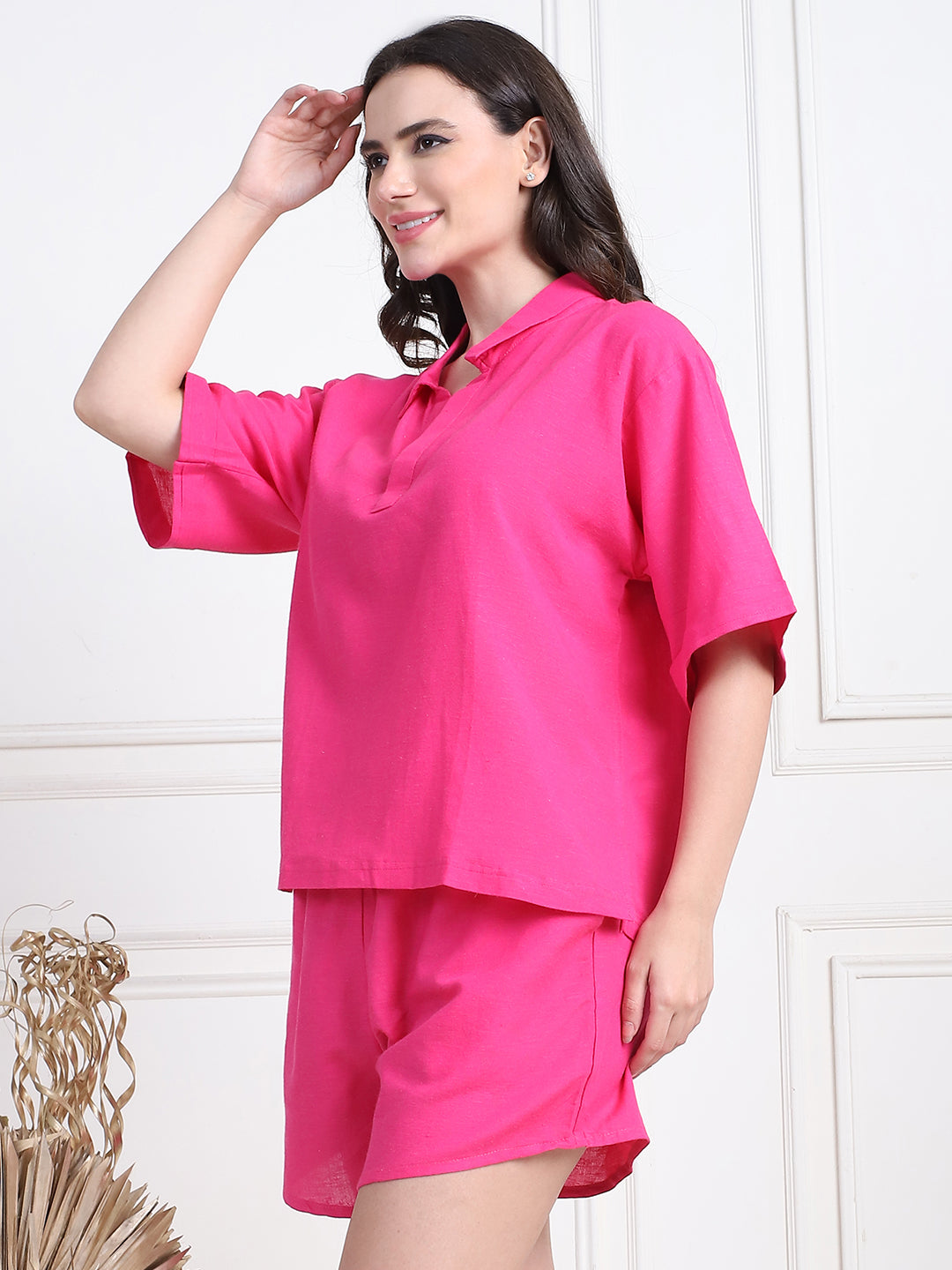Hot Pink Top and Shorts Set