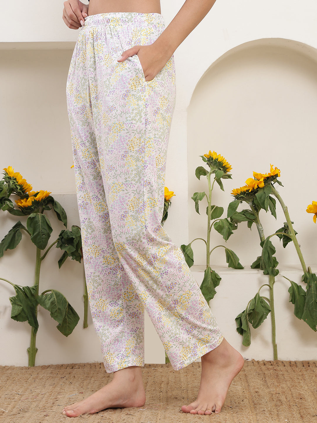 Honey Garden Printed Cotton Lounge Pant