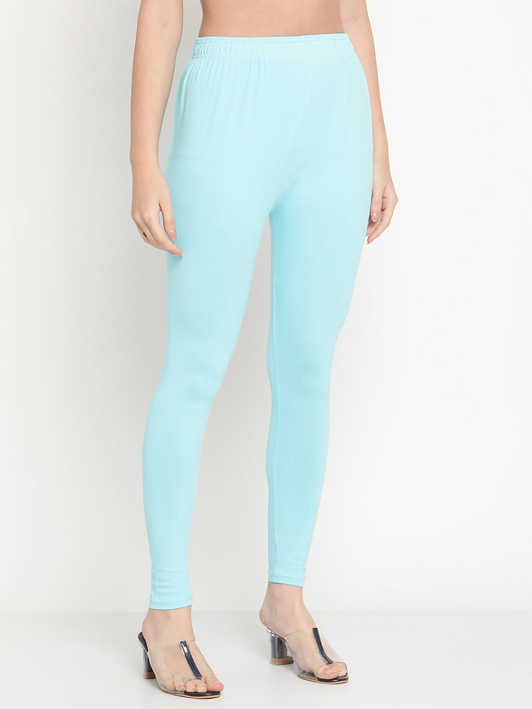 Sky Blue Ankle Length Legging
