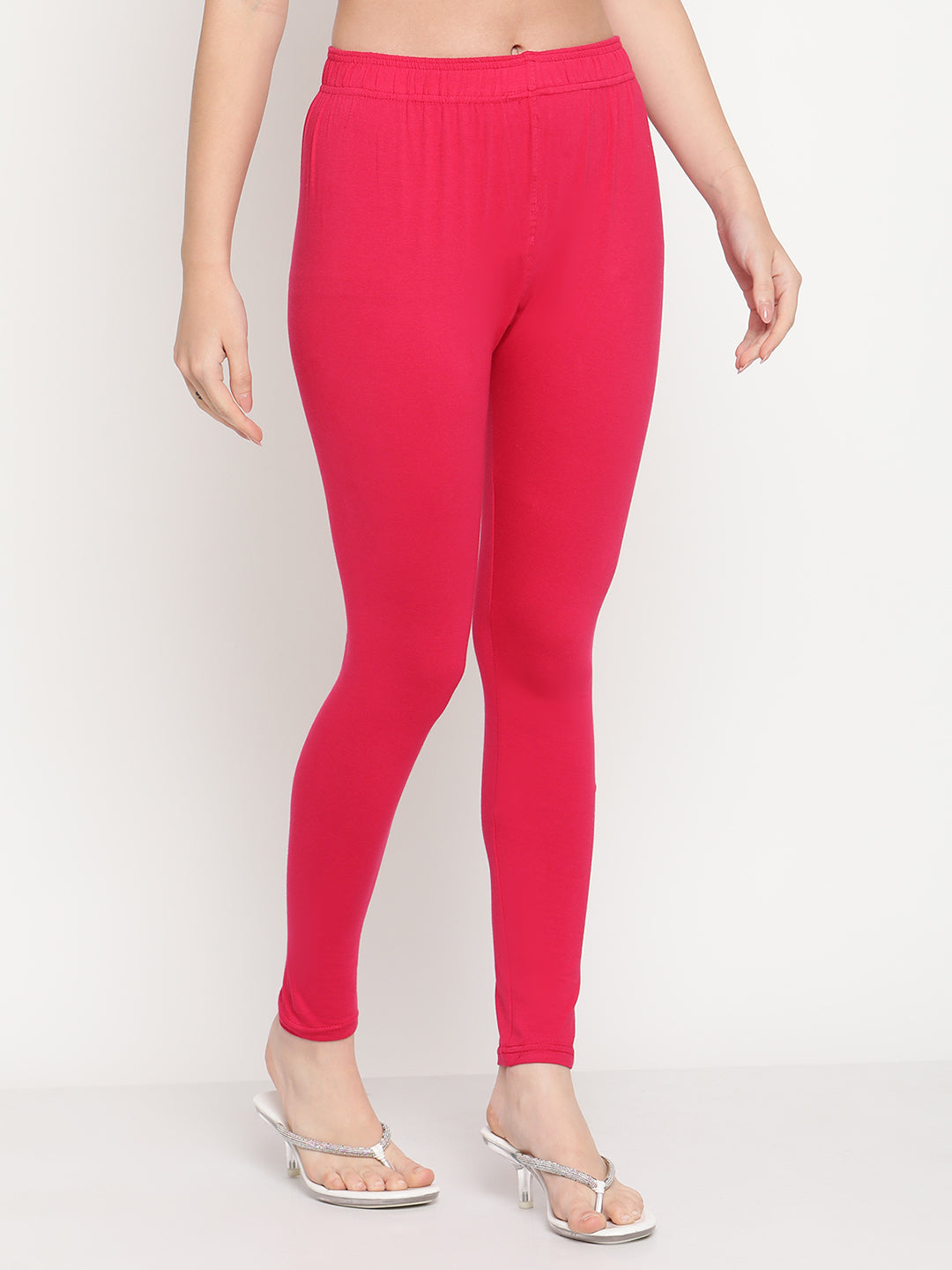 Dark Pink Ankle Length Legging