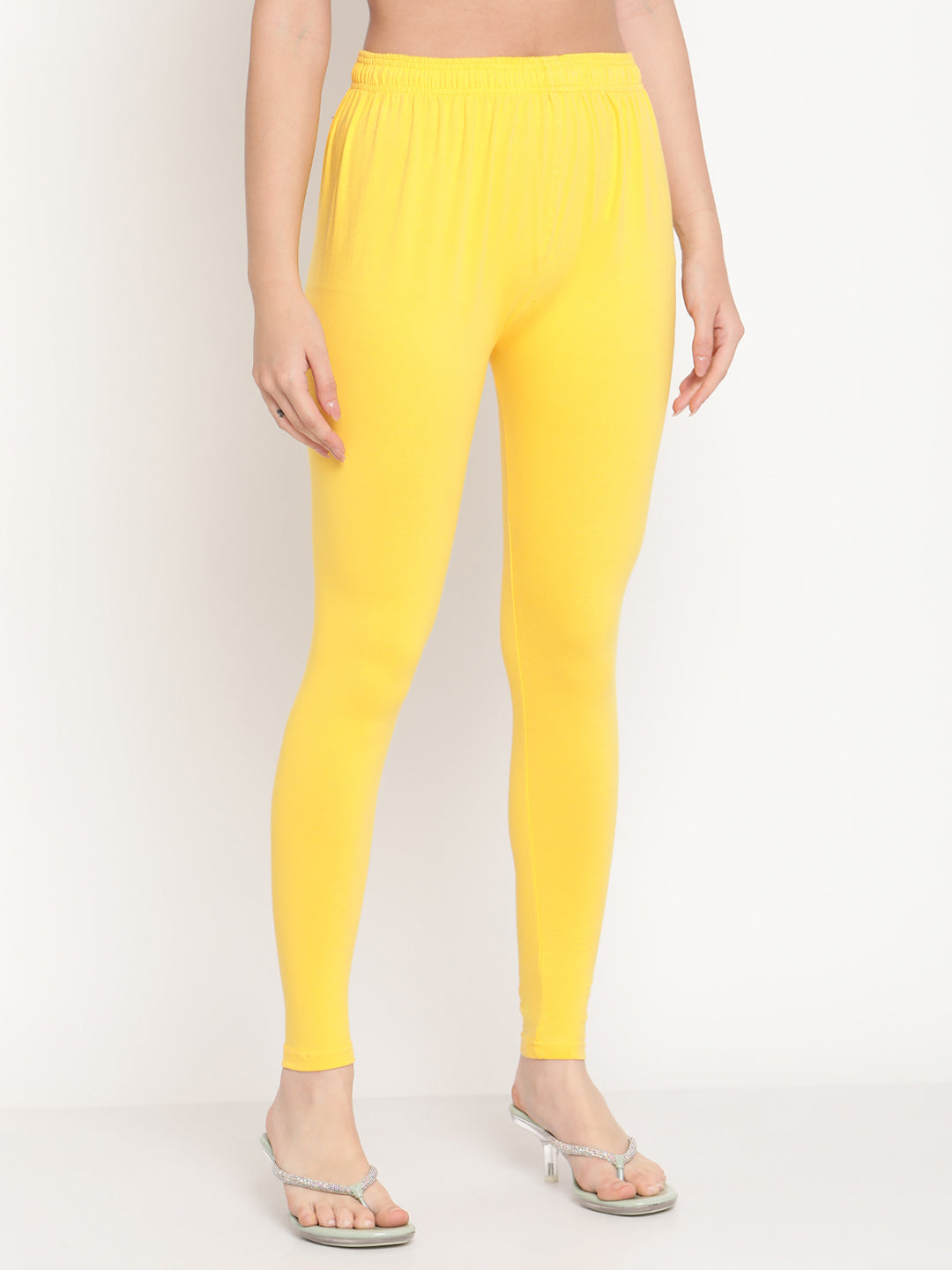 Yellow Ankle Length Legging