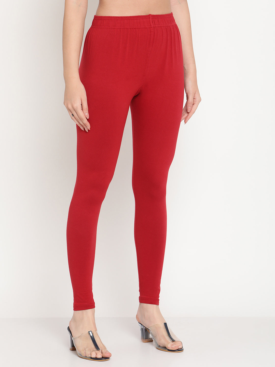 Maroon ankle length legging