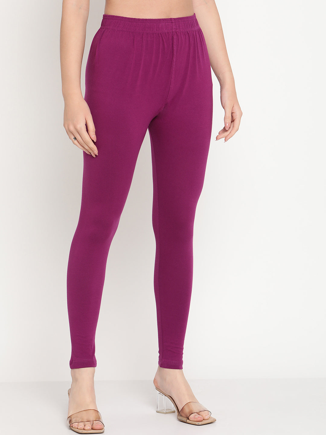 Purple Ankle Length Legging