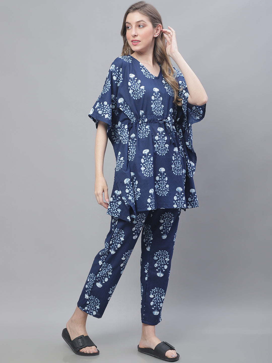 Indigo Mughal Boota Co-Ord Set