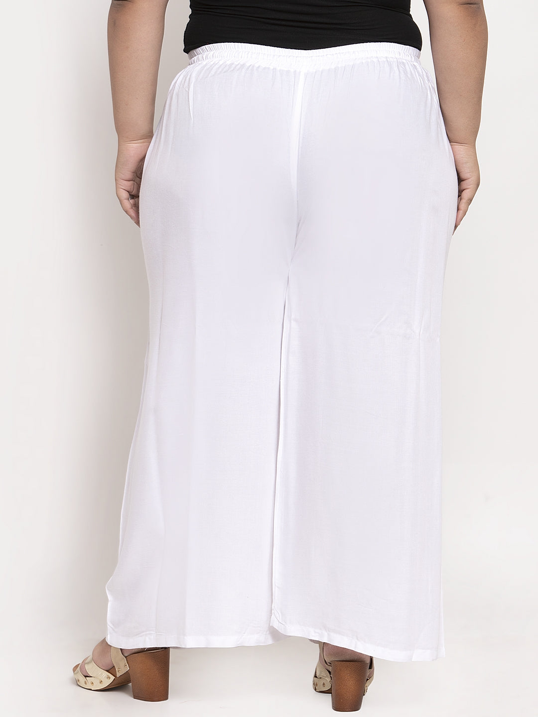 White Rayon Plus Palazzo