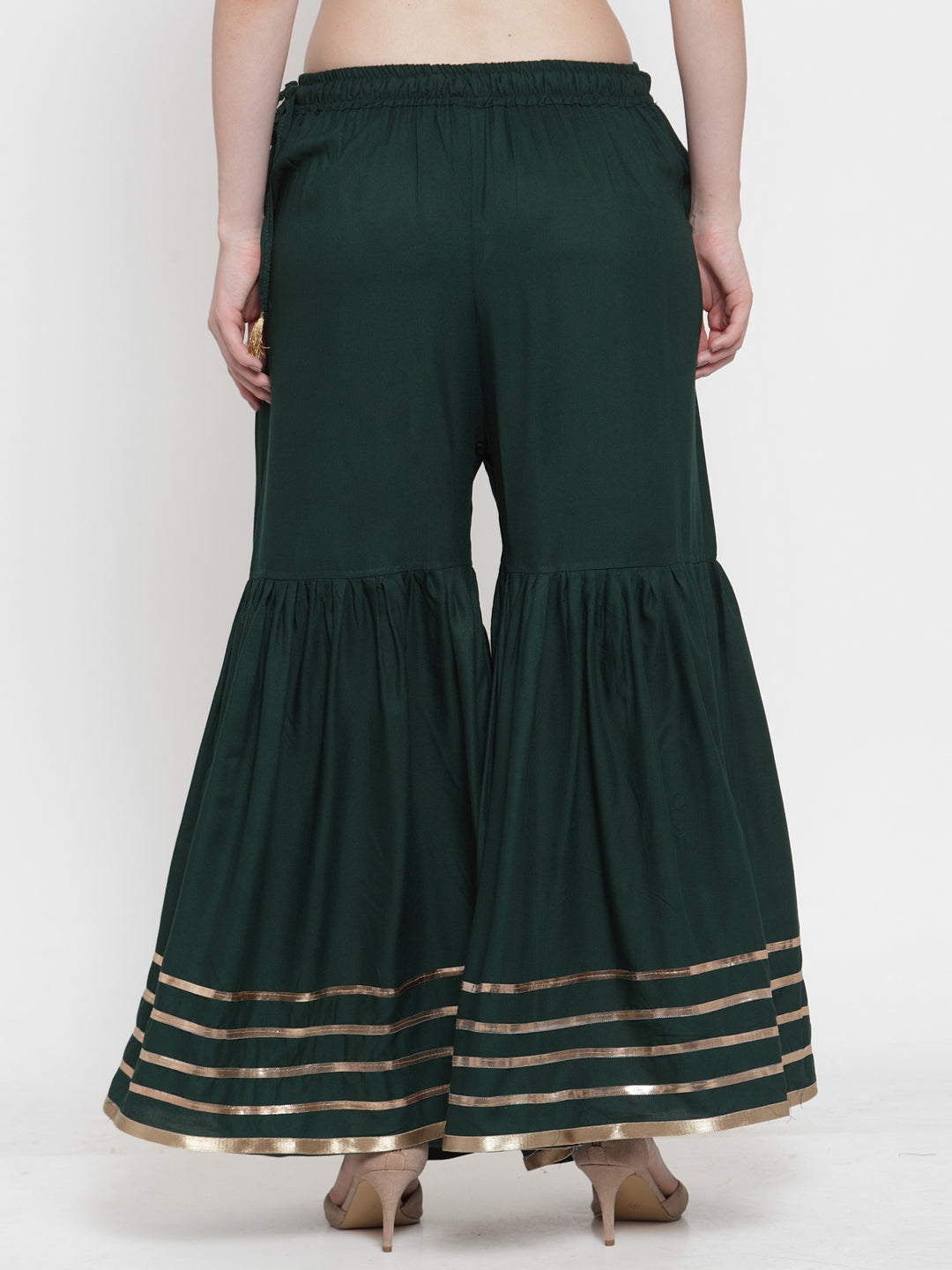 Dark Green Rayon Sharara