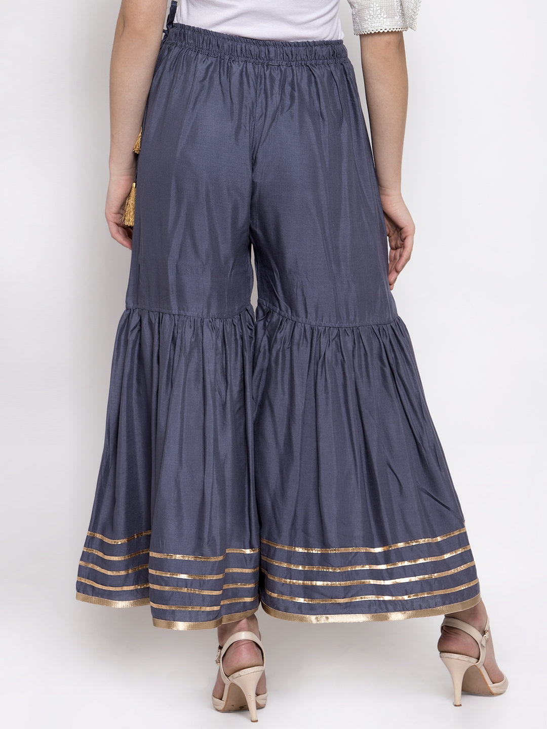 Dark Grey Rayon Sharara