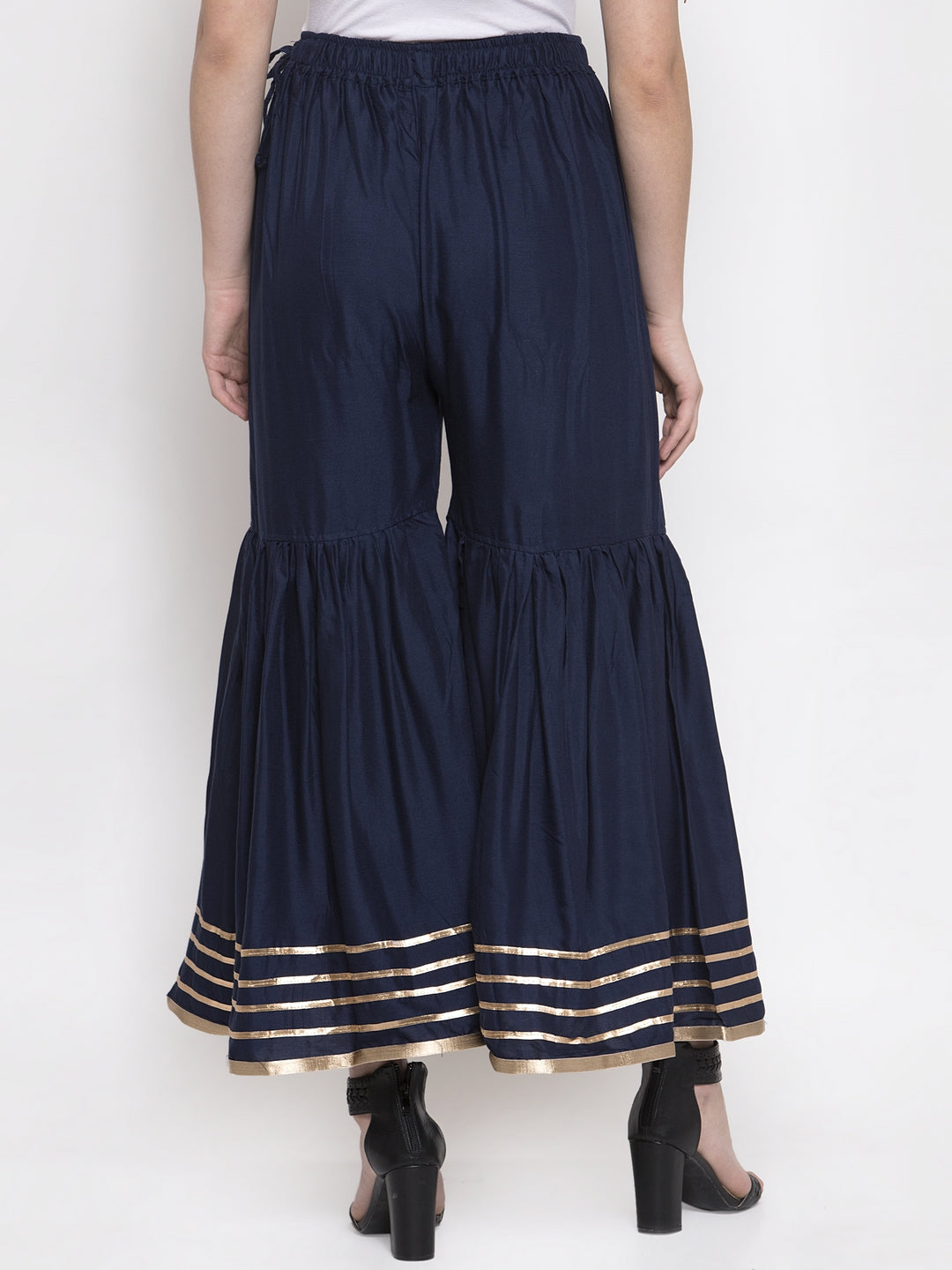 Navy Blue Rayon Sharara