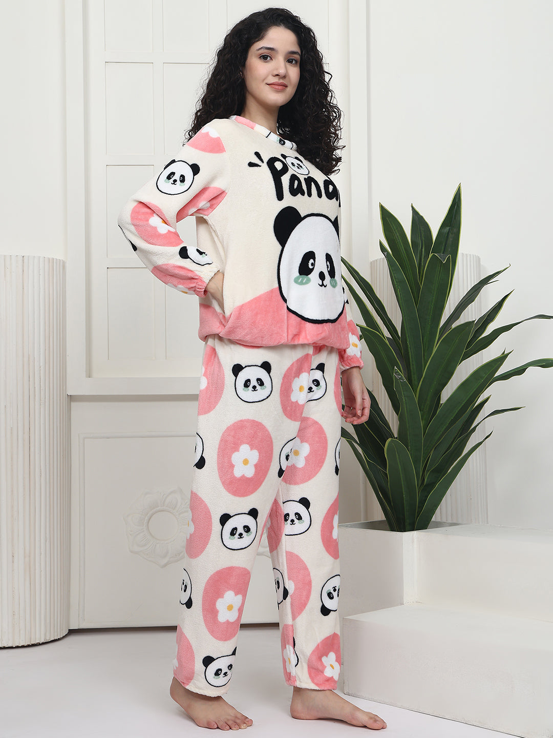 Pinky Panda Fur Winter Set
