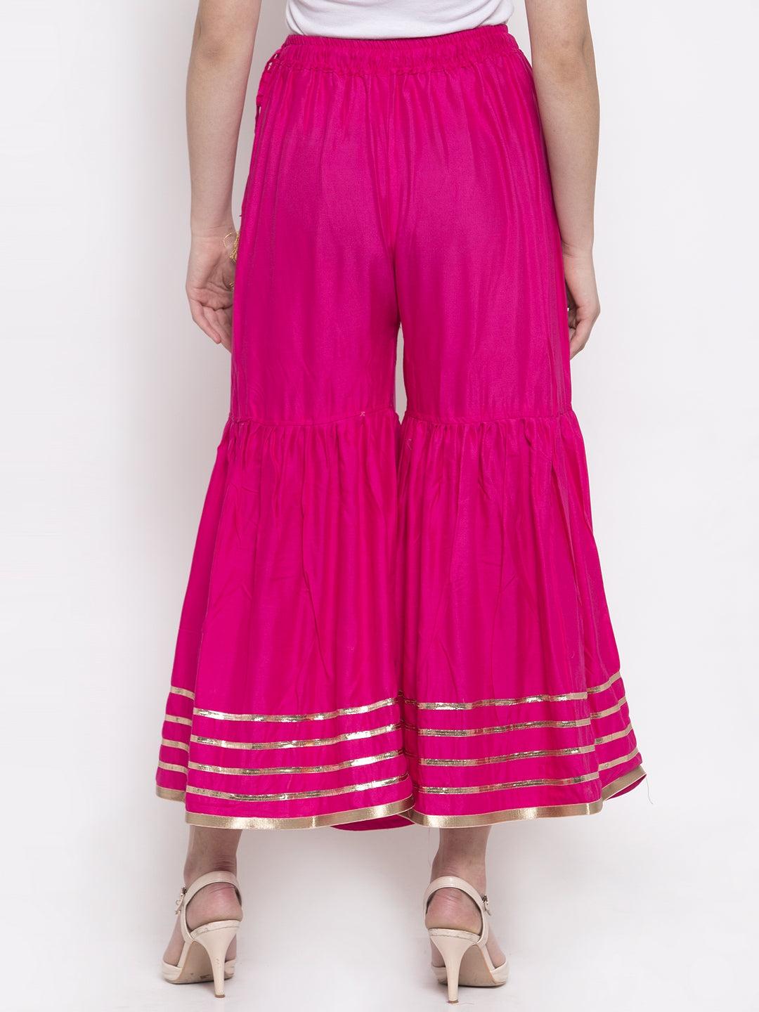Hot Pink Rayon Sharara
