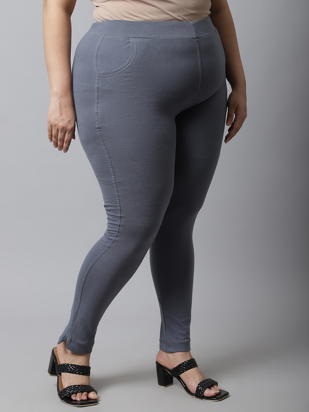 Dark Grey Plus Pocket Pant