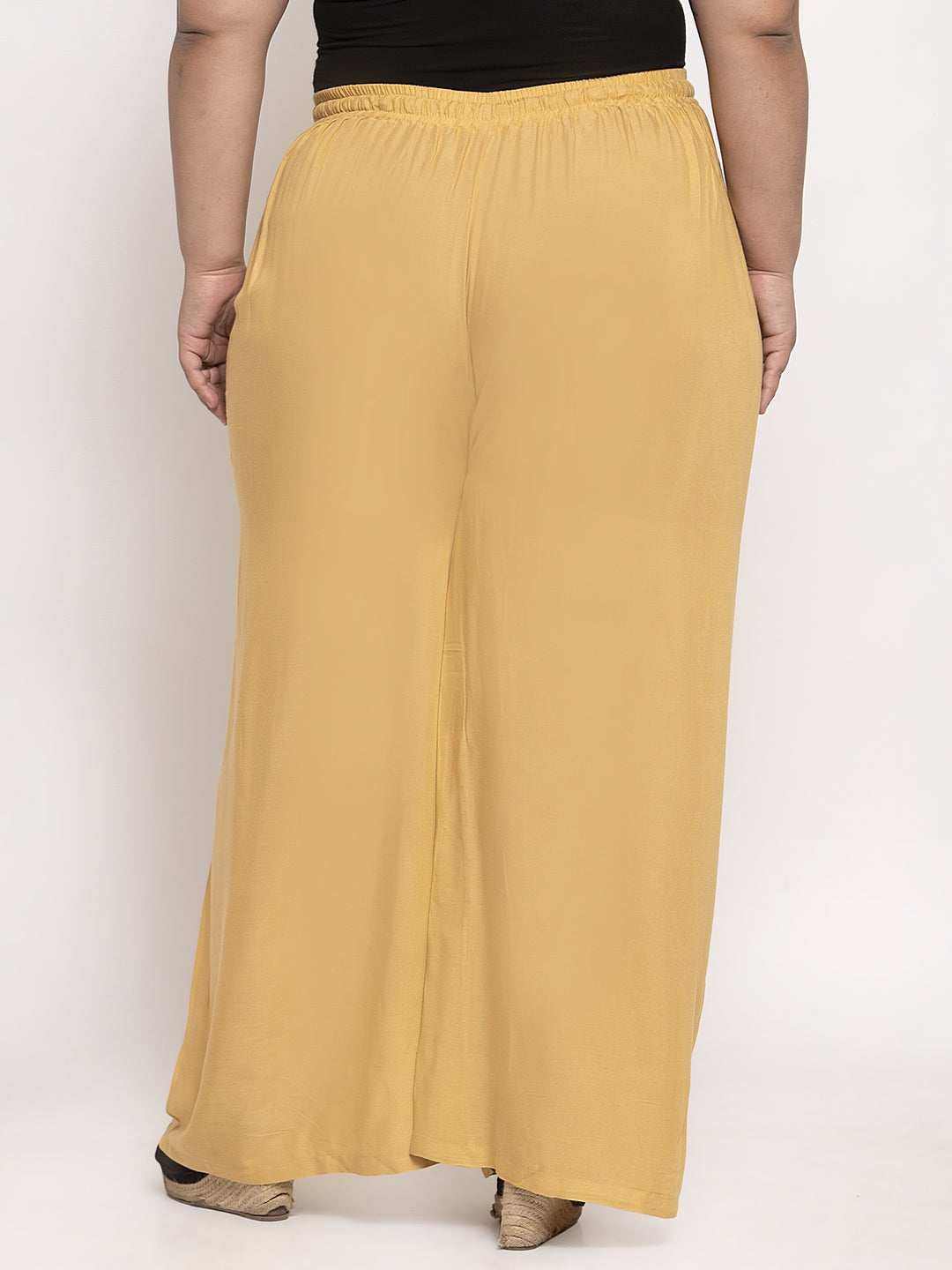 Light Beige Rayon Plus Palazzo