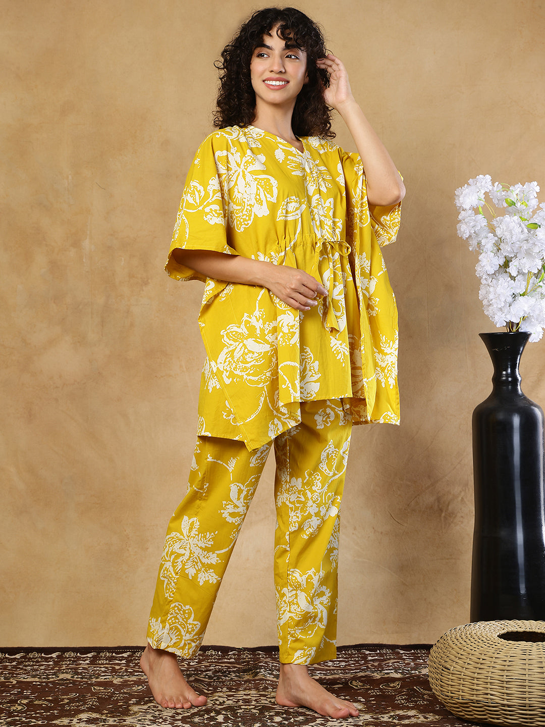 Ziva Boota Cotton Kaftan Set
