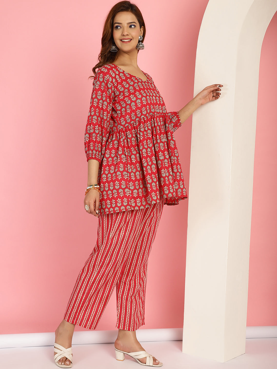Hot Pink Phool Co-Ord Set