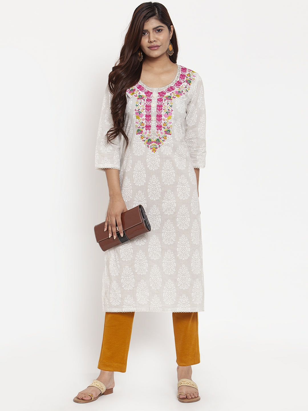 Mustard Woolen Pocket Pant