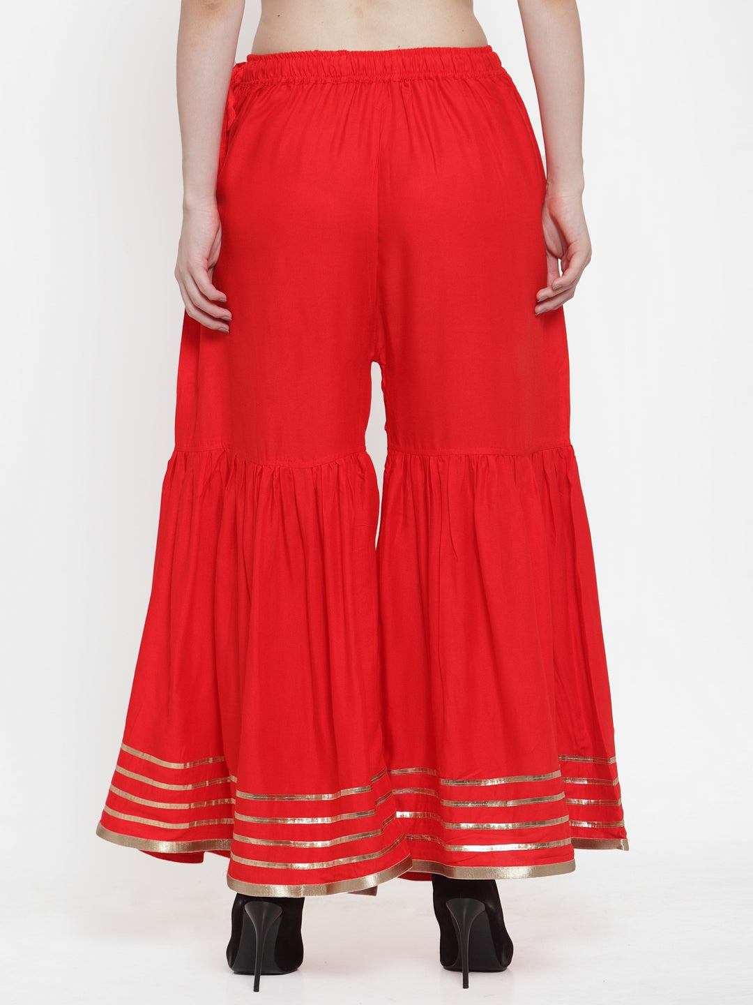 Red Rayon Sharara