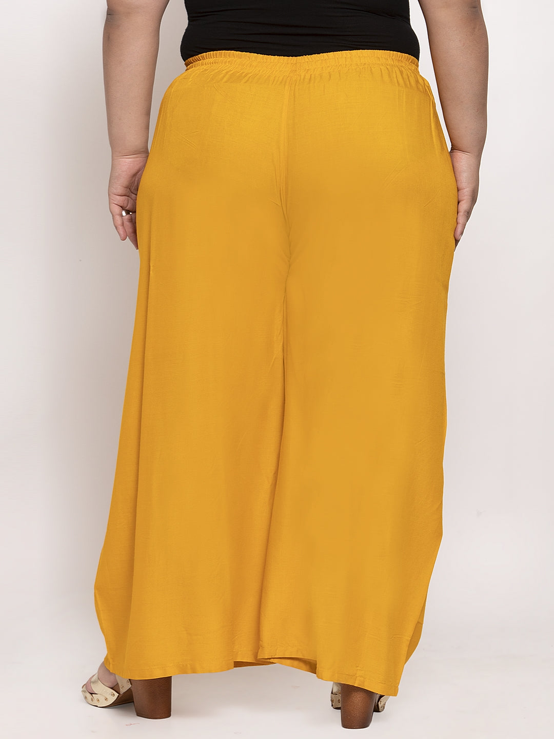Mustard Rayon Plus Palazzo