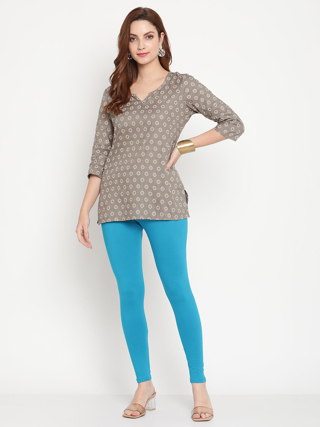 Firozi Ankle Length Legging