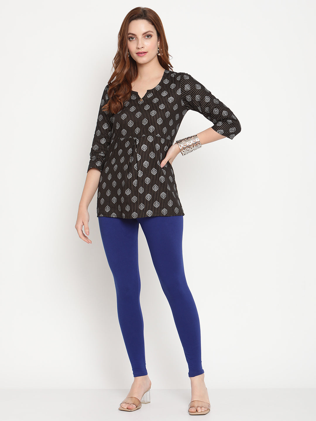Royal Blue Ankle Length Legging
