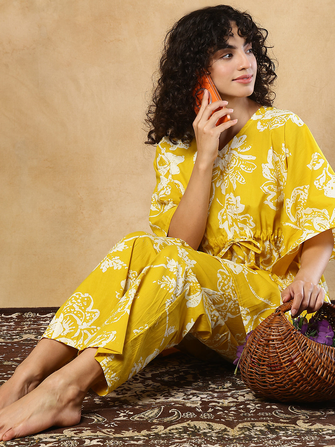 Ziva Boota Cotton Kaftan Set