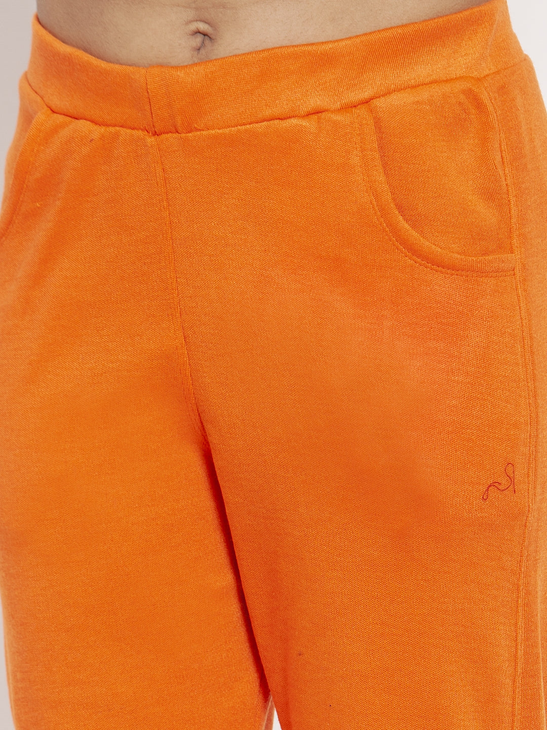 Orange Woolen Pocket Pant