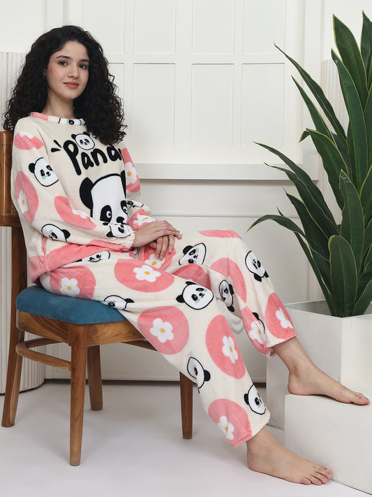 Pinky Panda Fur Winter Set