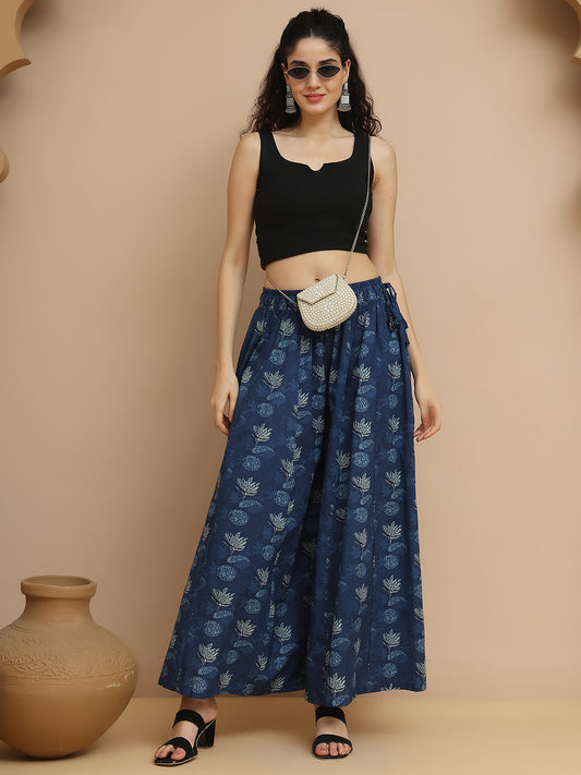 Gul Kali Cotton Indigo Palazzo