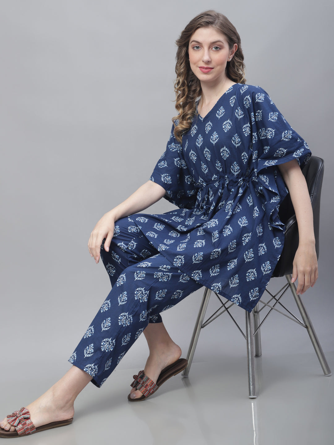 Indigo Motif Co-Ord Set