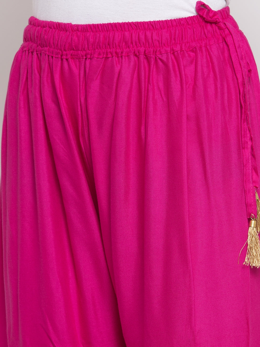 Hot Pink Rayon Sharara