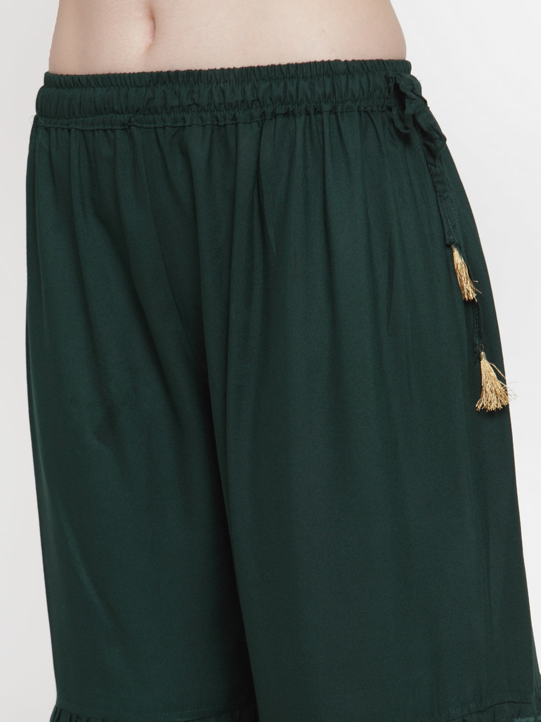 Dark Green Rayon Sharara
