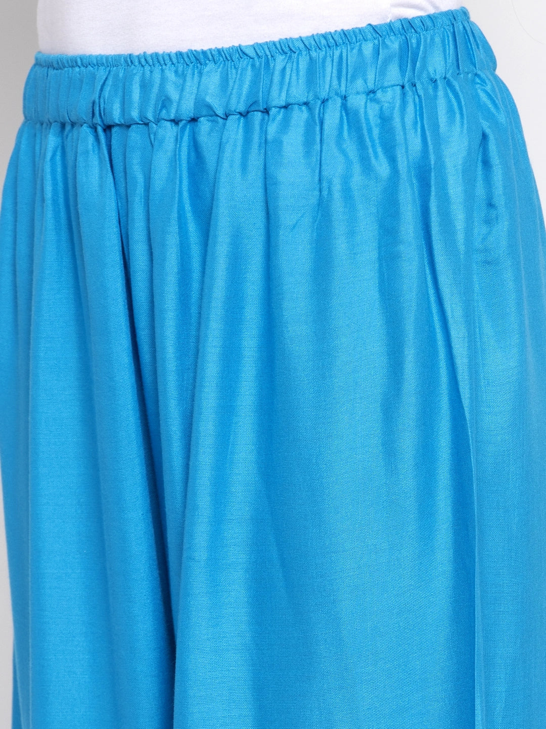 Firozi Solid Rayon Palazzo