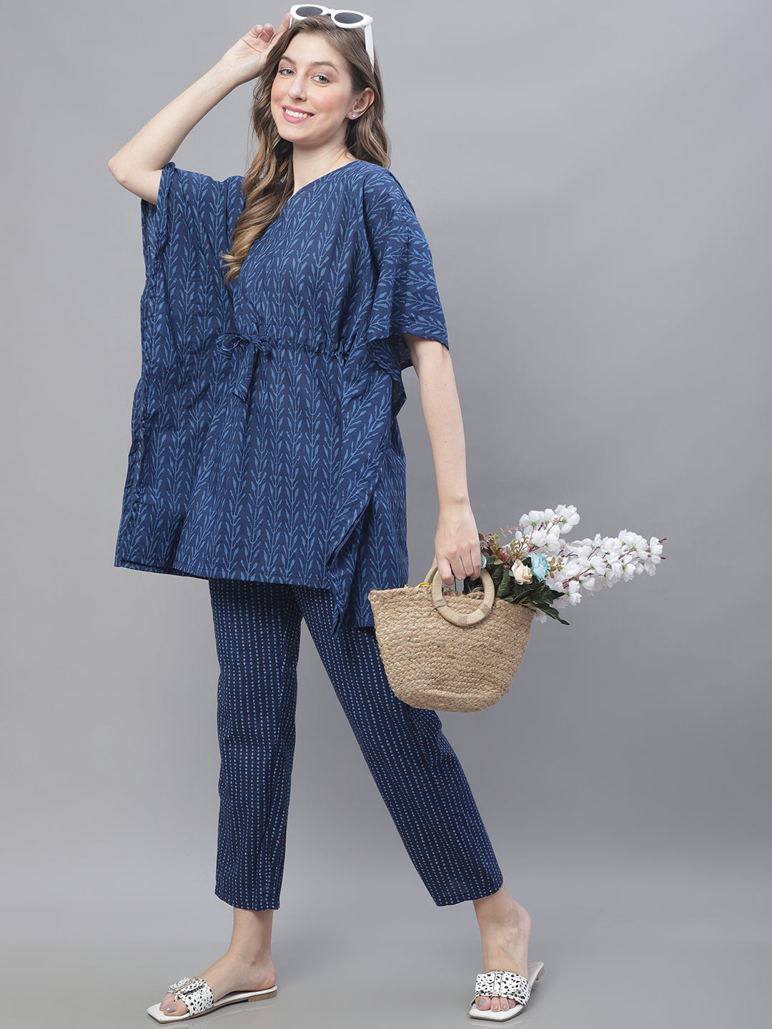 Indigo Leaves Co-Ord Set