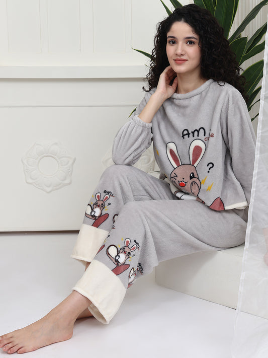 Grey Mouse Fur Winter Set