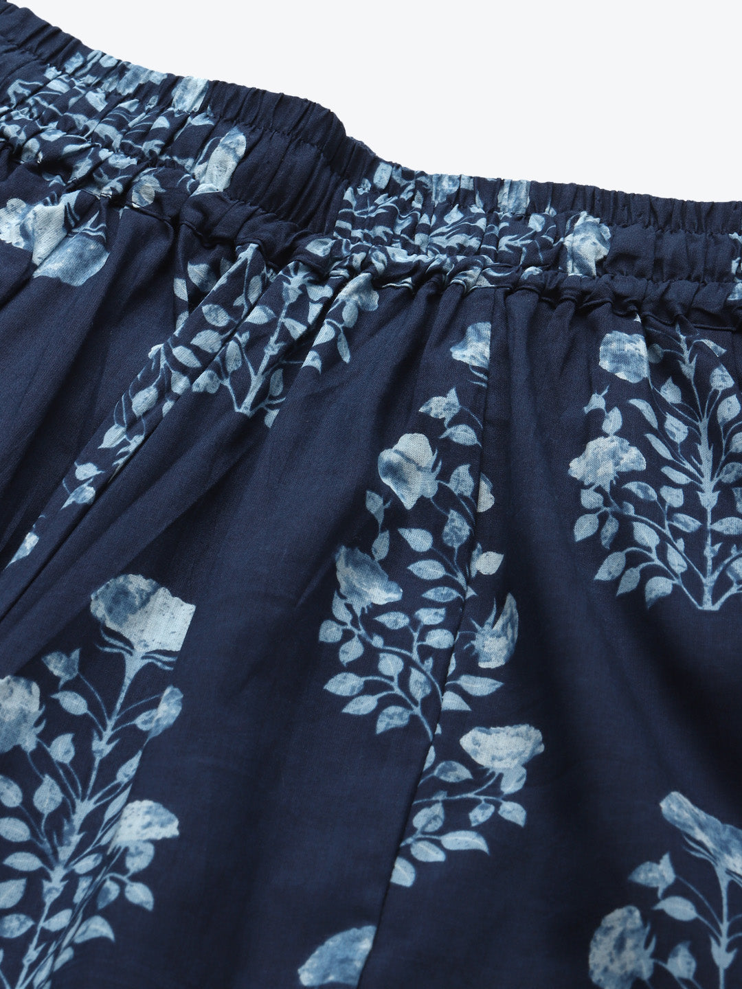 Indigo Mughal Boota Cotton Kali Palazzo