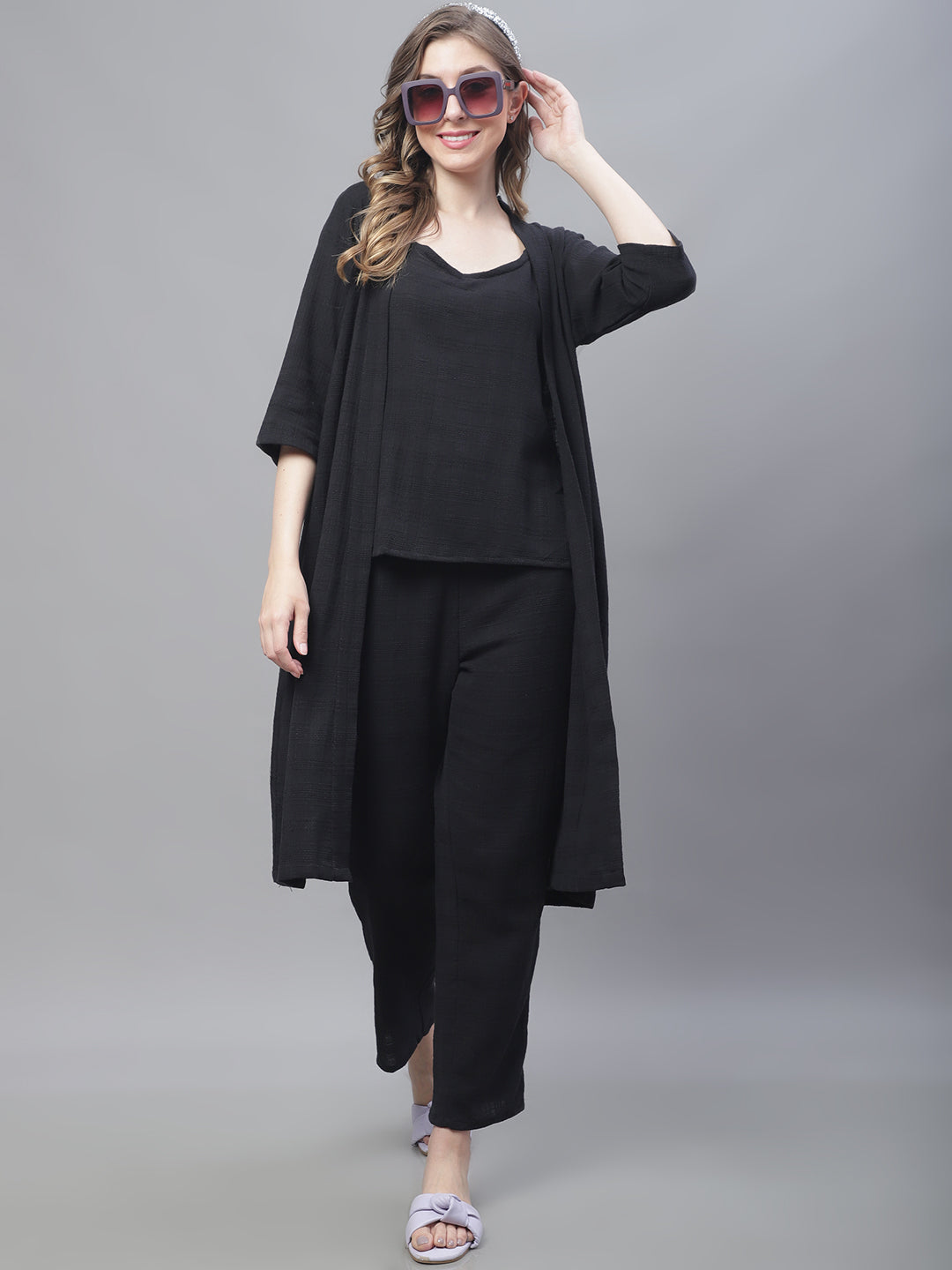 Black Self Co-Ord Set