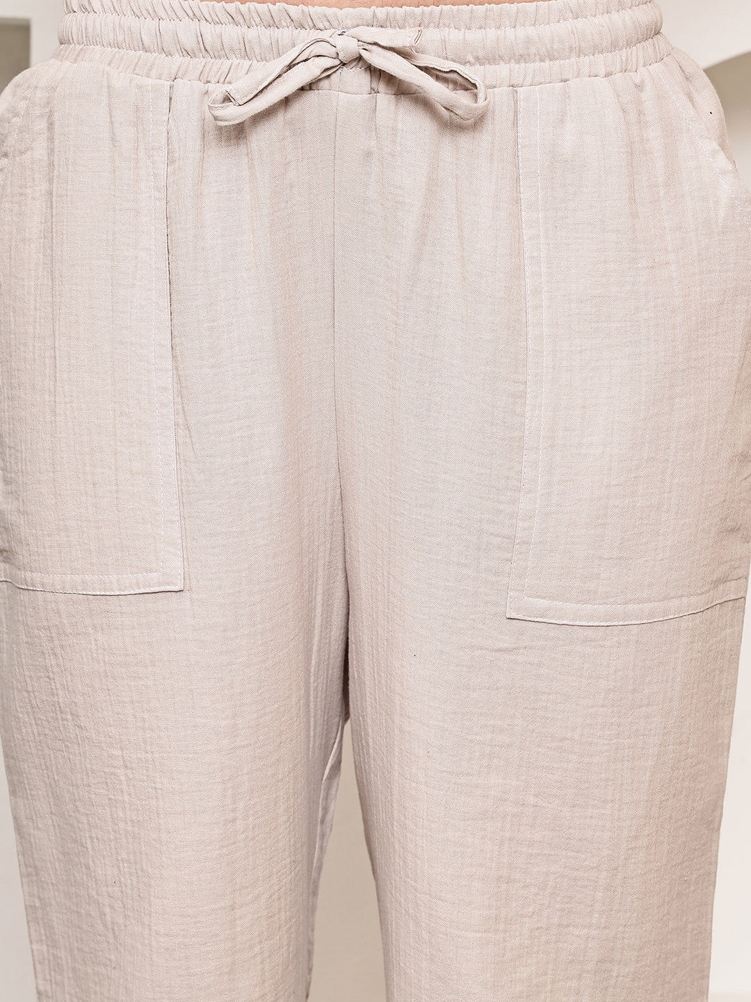 Light Fawn Double Cloth Lounge Pants