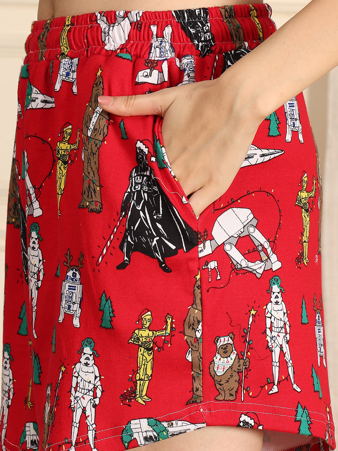 Christmas Bells Knitted Lounge Shorts