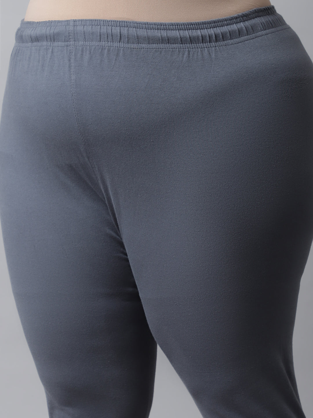 Dark Grey Ankle Length Plus Legging