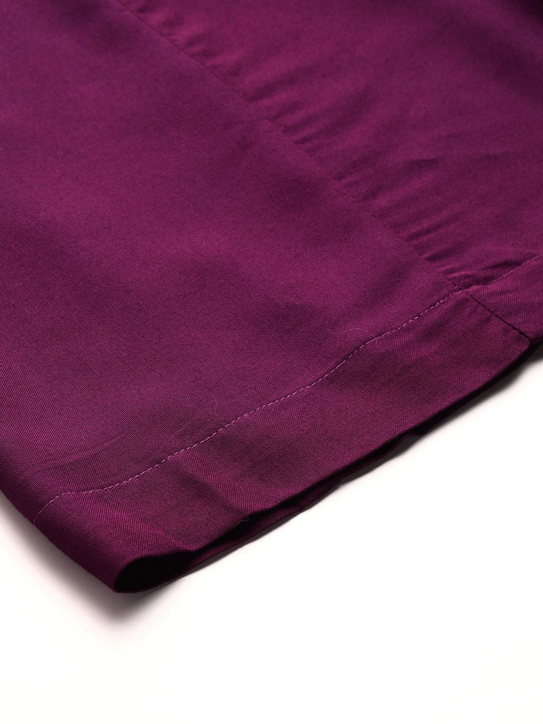 Purple rayon double flared palazzo