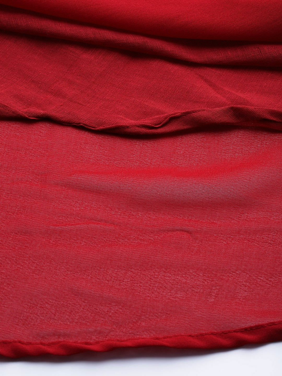 Maroon georgette double flared palazzo