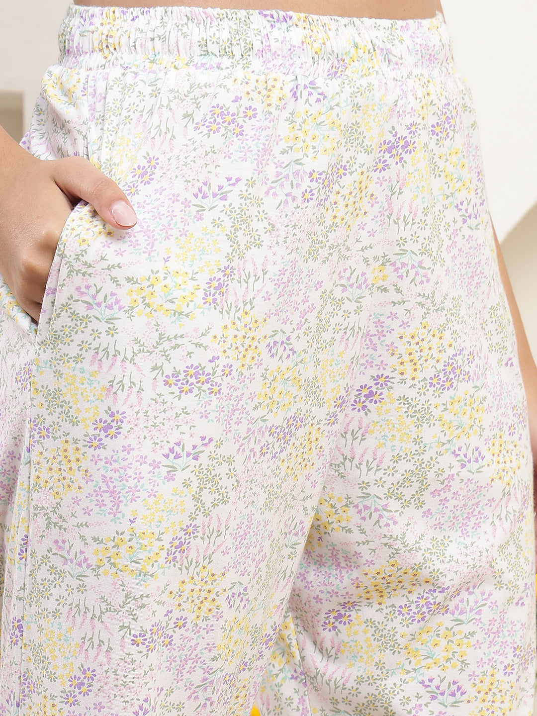 Honey Garden Printed Cotton Lounge Pant
