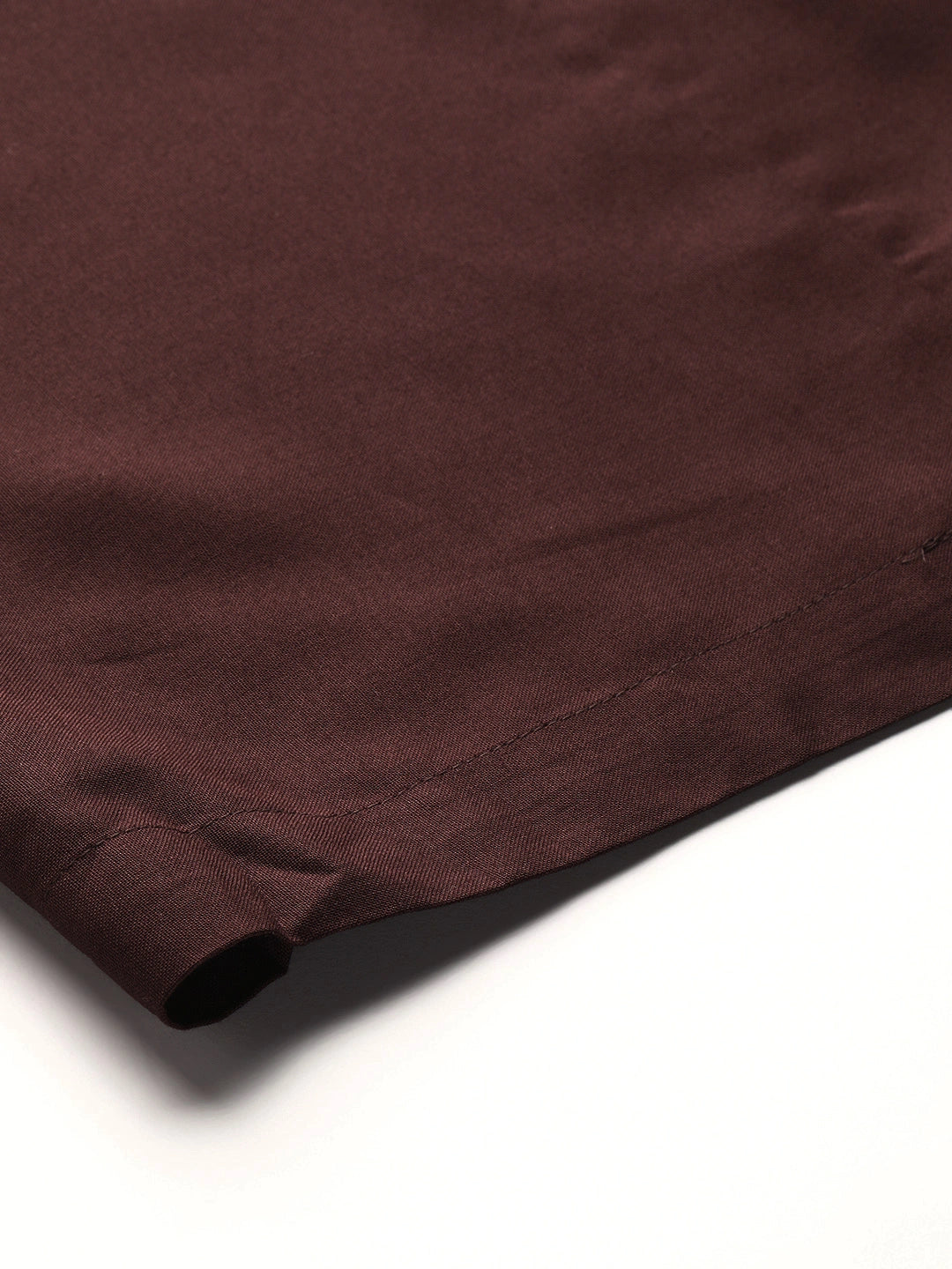 Brown rayon double flared palazzo
