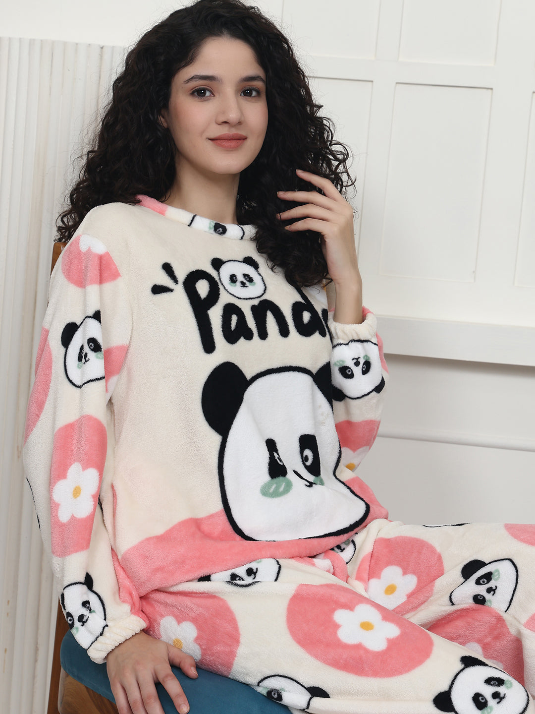 Pinky Panda Fur Winter Set