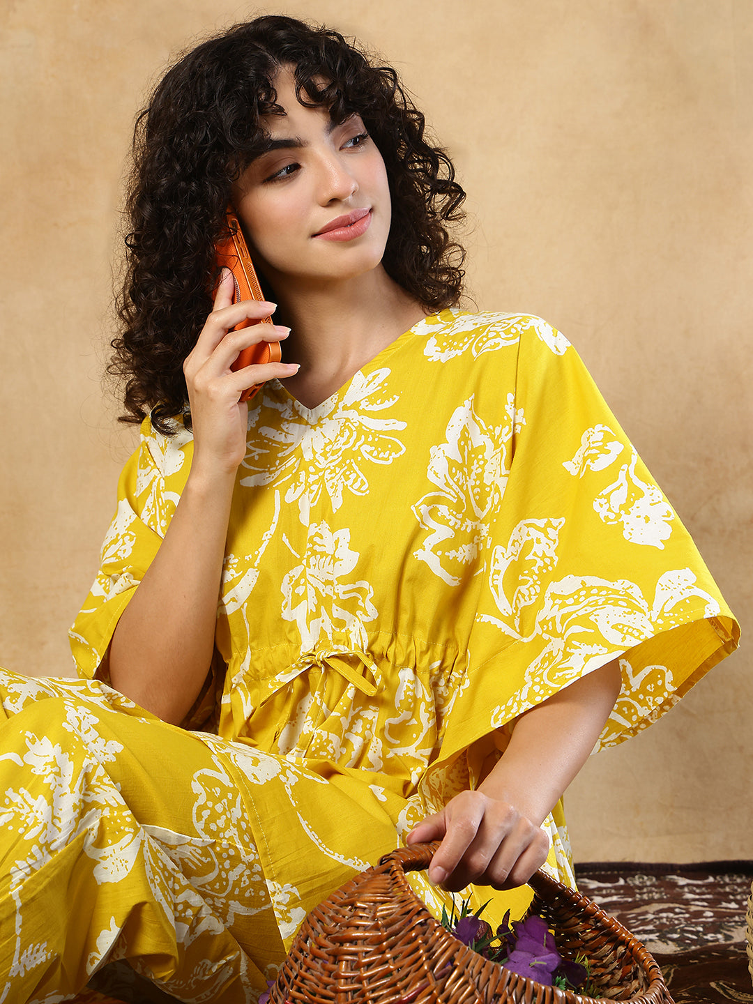 Ziva Boota Cotton Kaftan Set