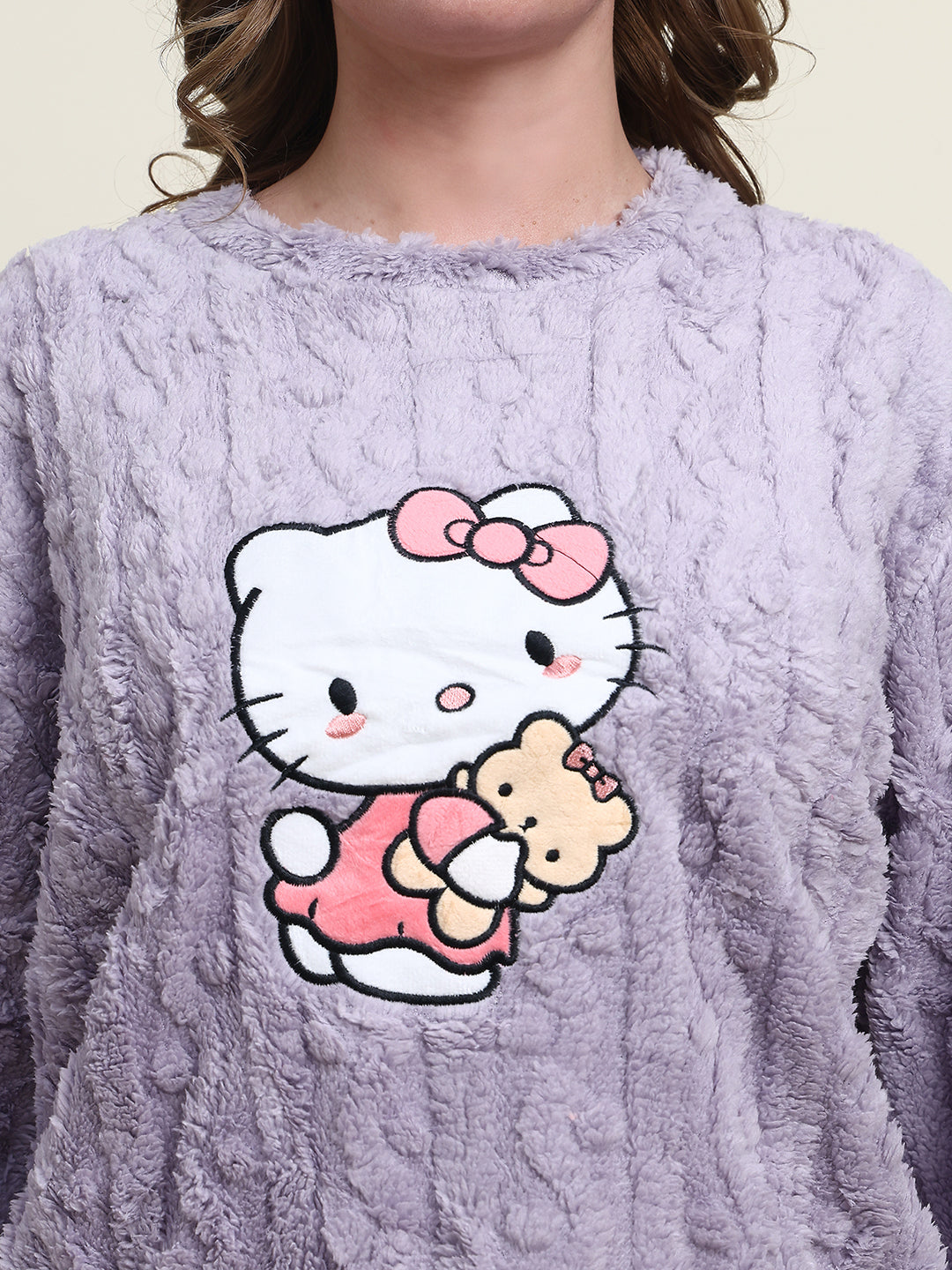 Lavender Kitty Fur Winter Set